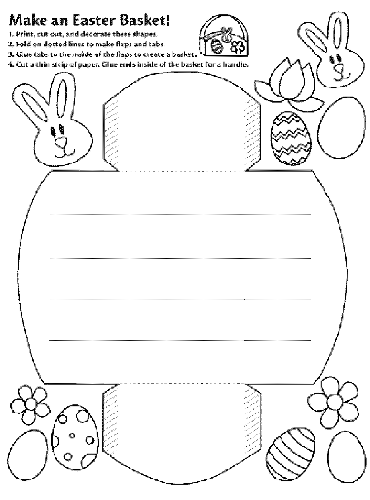 Make An Easter Basket Coloring Page